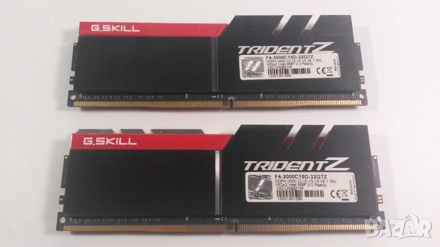 32 GB (2 по 16 GB) DDR4 RAM памет G.SKILL TridentZ F4-3000C15D-32GTZ, снимка 6 - RAM памет - 54255841