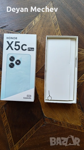 Оригинална кутия за Honor X5c Plus с ПЪЛЕН комплект аксесоари (БЕЗ ТЕЛЕФОН), снимка 2 - Резервни части за телефони - 55275300