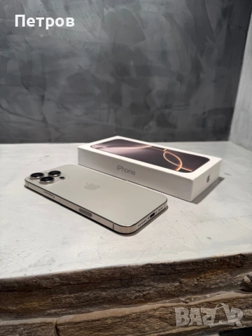 КАТО ЧИСТО НОВ Iphone 16 Pro Max Natural, снимка 4 - Apple iPhone - 54542949