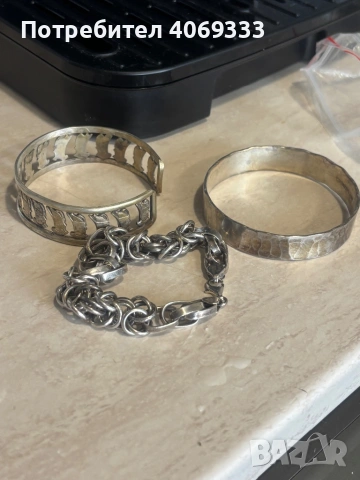 Твърда Сребърна гривна 926, снимка 7 - Гривни - 54172177