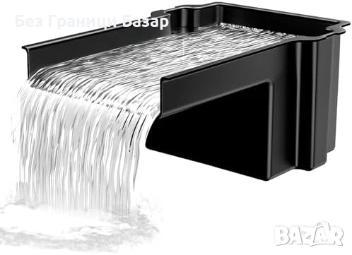 Нов Градински водопад за езеро 20 см преливник UV устойчив лесен монтаж