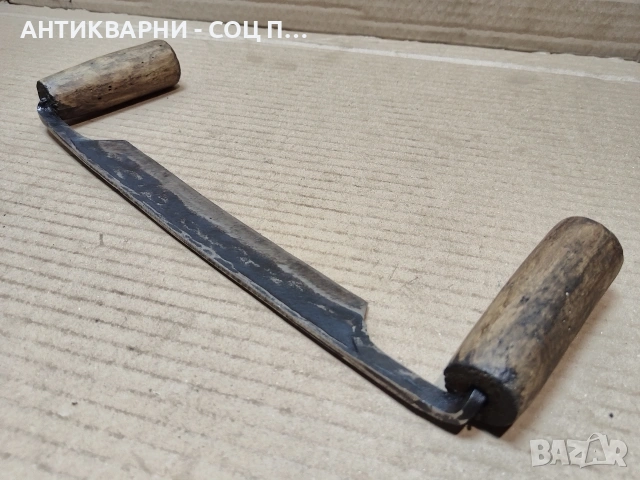 Стар Кован Рукан, Дърводелски Нож За Белене На Дърво. / НОМЕР 1778., снимка 7 - Антикварни и старинни предмети - 54001965
