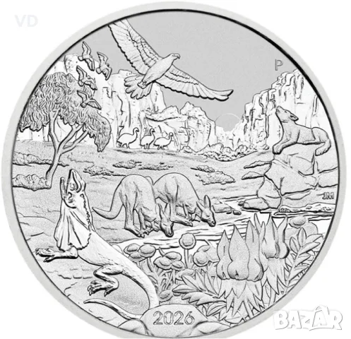 инвестицонна сребърна монета чудесата на австралия 2026 1 оз 1oz