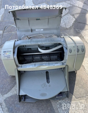 Ретро HP DeskJet 950C – за колекционери, части или възстановяване, снимка 2 - Принтери, копири, скенери - 54795330