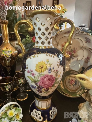 Home&Garden Albena – Ваза Royal Dux Bohemia, Чехословакия, ок. 1908 г., снимка 5 - Вази - 54040260
