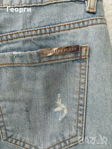 Philipp Plein Blue Paradise нови дамски дънки 26 рамзер, снимка 3 - Дънки - 54992354