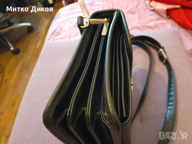 Арт маркова чанта за през рамо нова естествена кожа 20х17 х13см, снимка 2 - Чанти - 55300177