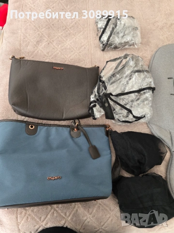 Бебешка количка Espiro Miloo Unique Saphir 2в1, снимка 10 - Детски колички - 54353600