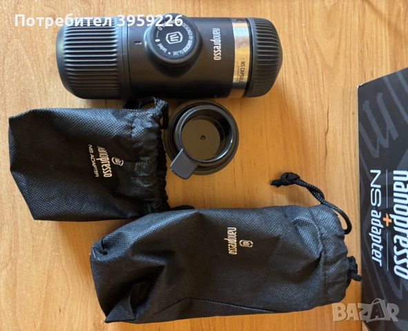 Продавам ръчна кафе-машинка WACACO NANOPRESSO+NESP ADAPTER 80.00 ml, 18.00 bar, ЧЕРЕН, снимка 4 - Кафемашини - 55078349