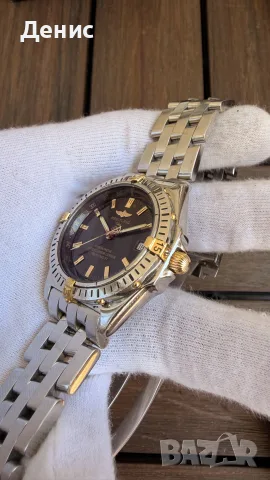 Breitling Wings Windrider B10350 Automatic COSC | Steel & 18K Gold | Оригинален, снимка 5 - Мъжки - 55359063