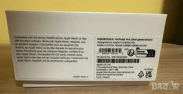 Слушалки Air Pods 2 Pro, снимка 2 - Безжични слушалки - 55398636