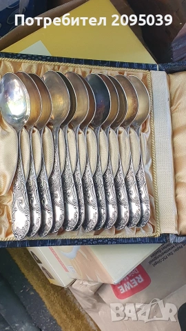 Посребрени лъжици., снимка 2 - Антикварни и старинни предмети - 54317335