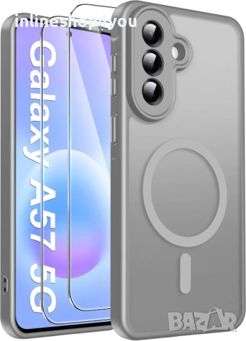 Матов MAGSAFE Кейс за Samsung Galaxy A57 / A37, снимка 2 - Калъфи, кейсове - 54361736