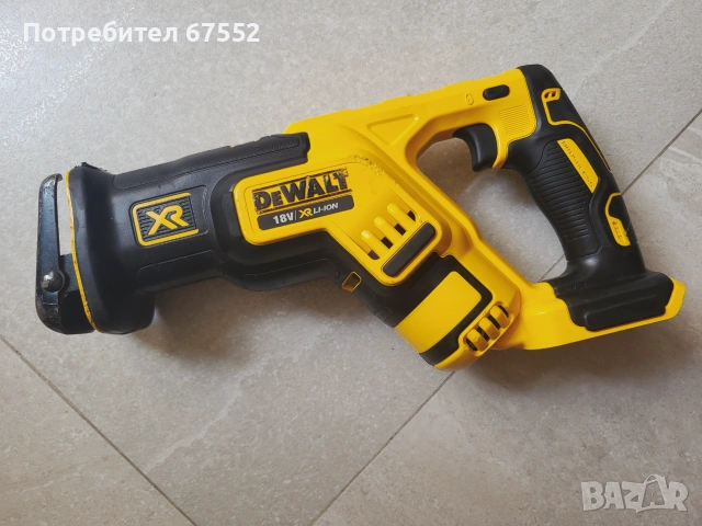 Безчетков саблен трион Dewalt dcs367. Само тяло. 110€ (цената е крайна)