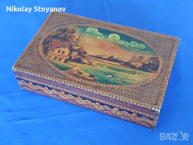 дървена кутийка - Ръчно рисувана