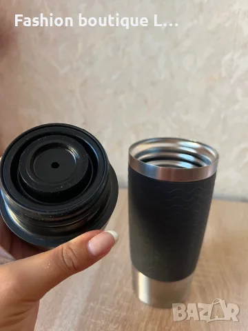 15 евро чисто нов термос за пътуване Tefal Travel Mug Classic от неръждаема стомана 🖤, снимка 5 - Термоси - 55382657
