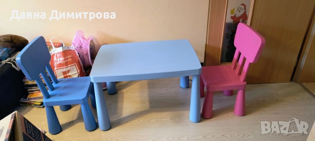 детска маса с два стола икеа