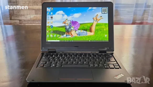 Продавам Гаранционен Touchscreen Lenovo Yoga 11e/IPS11.6сKам/4CoreUp2.7ghz/8gbDDR4/SSD256gb/НоваБат/, снимка 3 - Лаптопи за работа - 55312141