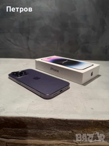 КАТО ЧИСТО НОВ Iphone 14 Pro 256 GB Deep Purple , снимка 3 - Apple iPhone - 54465648