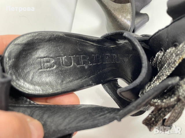 Кожени сандали Burberry 37 Оригинал, снимка 9 - Сандали - 54709442
