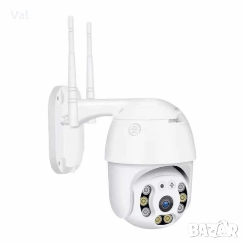 WIFI камера за видеонаблюдение, 8 MP 2160p, външно/вътрешно, 4x увеличение, въртене, снимка 2 - IP камери - 55167858