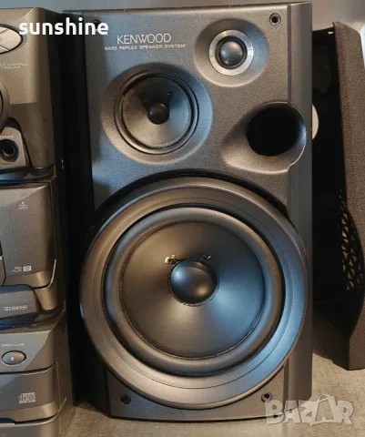 Kenwood RXD-500 2x100W, 3 CD changer, A/B cassette deck, AUX, 3-way Bass-reflex колони, снимка 7 - Аудиосистеми - 55292825