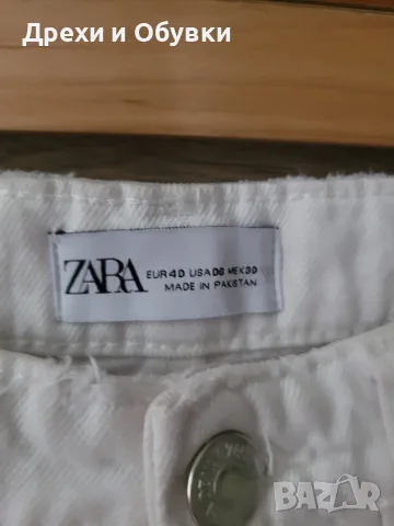 Къси бели панталони ZARA , снимка 4 - Къси панталони и бермуди - 55400579