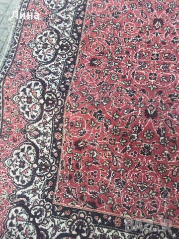 Персийски килим със забележки, снимка 4 - Килими - 54346681