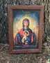 Ръчно изработена икона Света Богородица "Знамение" (35 х 25 см), снимка 2