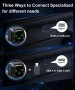Нов Wireless CarPlay Android Auto адаптер за iPhone iOS 10+ USB-C кола телефон връзка, снимка 2
