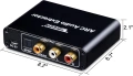 HDMI ARC адаптер, Tendak ARC аудио екстрактор с цифров оптичен TOSLINK SPDIF/коаксиален, снимка 2