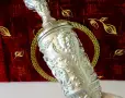 Италианска калаена ваза,кана,свещник,бокал,шедьовър. , снимка 11