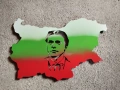 Метална стенна декорация „Васил Левски“ – Карта на България, снимка 1