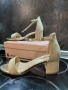 Нови елегантни бежови сандали Zapatos с дебел ток – Номер 38, снимка 5