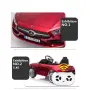 Червена акумулаторна кола Mercedes Benz CLS350 с кожена седалка 12V, снимка 3