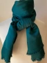 Тъмнозелен шал от сатен, снимка 3