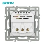  4621 Стилен Стъклен Контакт LUX, Бял – Двойно Бързо Зареждане 20W USB-A & Type-C, снимка 3