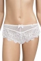 Hunkemöller бикини L – бели дантелени бикини с фин тюл на точки, снимка 1