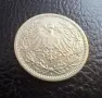 Стара сребърна монета 1/2 марка 1905 г. буква А -Германска империя - красива !, снимка 10