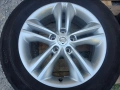 Лети джанти 17ки 5х114.3 Nissan + летни гуми 215/60/17 Continental, снимка 5