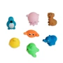 6549 Комплект мини гумени играчки за баня Животни, 7 броя, снимка 2