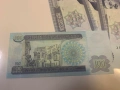 Лот от 5 броя UNC банкноти 100 динара Ирак Садам Хюсейн от 2002 година, снимка 2