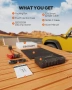 Джъмп Стартерна автомобилна батерия, 10000mAh 12V с кабели за подаване на ток, снимка 7
