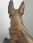 35см-3кг Carvin ЦAM статуетка/стара френска скулптура/фигура на куче/немска овчарка, снимка 8