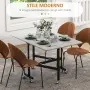 HOMCOM сгъваема маса – 120×80 см – НОВА, неразопакована маса за 4-6 души Сгъваема кухненска маса , снимка 7