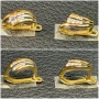 Чисто нови  Златен пръстен обеци 14 карата 585 gold prasten obeci zlato zlaten , снимка 5