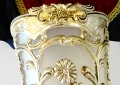 Посребрена ваза,лози,грозде,Art Nouveau , снимка 3