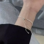 SMTCAT Сребърна Гривна 925 с 3мм CZ и Регулируема Верижка, снимка 7