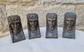 Комплект от четири масивни мебелни аплици, снимка 1