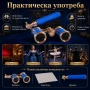 Луксозен син бинокъл за театър с дръжка 3×25 за опера концерти балет подарък театрален оперен, снимка 4